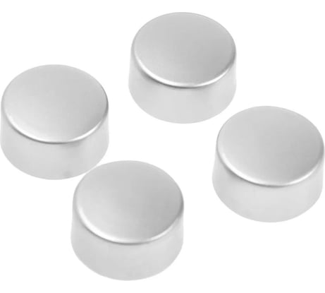 Зеркалодержатель ТУНДРА LIGHT диаметр 17 мм, без сверления, цвет матовый никель, пластик, 4 шт. 9438927