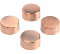 Зеркалодержатель ТУНДРА (арт.1189) диаметр 17 мм, без сверления, цвет медь, 4 шт. 2335426