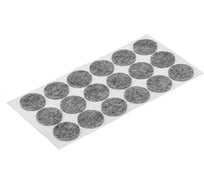 Мебельная накладка ТУНДРА диаметр 25 мм, круглая, серая, 18 шт. 2942294