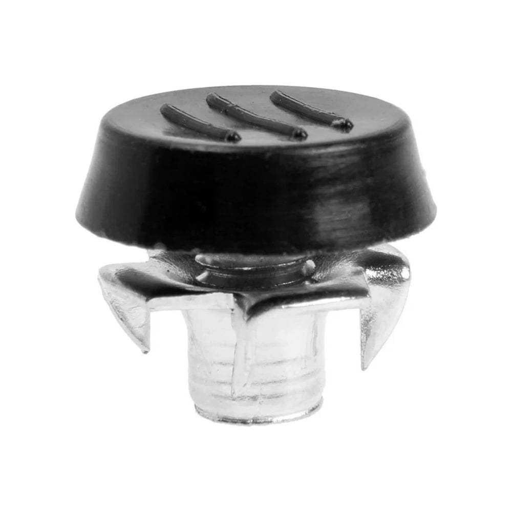 Регулируемая опора ТУНДРА диаметр 23 мм, М8x10 мм, цвет черный, 4 шт ...