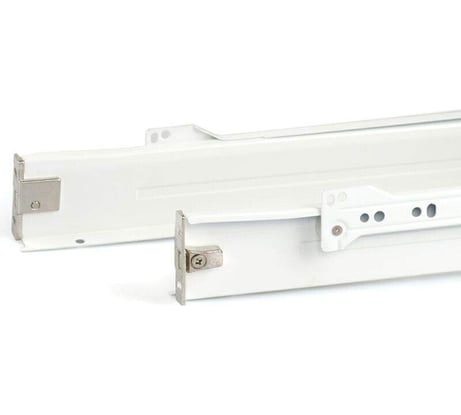 Боковины с роликовыми направляющими Firmax H=54 мм, L=450 мм, белый R FRM0365.07/MP