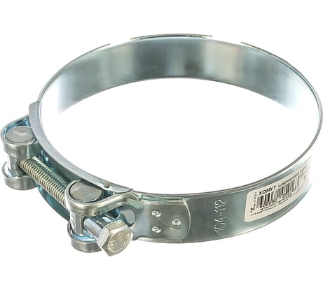 Шарнирный хомут Стройбат оцинкованный 104-112мм 35030