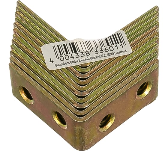 Крепежный уголок ALBERTS 30x30x14мм, 12 штук 336011