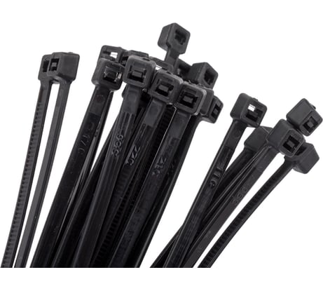 Монтажный пластиковый хомут Энкор 3,6x200 черный 100шт 29970