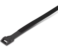 Нейлоновая стяжка Hyperline GTN-180HDB безгал., 180x8.6x2 мм, полиамид 11/12, outdoor 17035