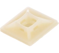 Самоклеящаяся площадка для крепления стяжек Hyperline HW-4A 27,7x27,7 мм, 100 штук 16070