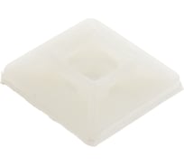 Самоклеящаяся площадка для крепления стяжек Hyperline HW-3A 19x19 мм, 100 штук 16069