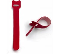 Хомут для кабеля Hyperline WASN-180-RD-10 липучка, 180x15 мм, красный, 10 штук 399654