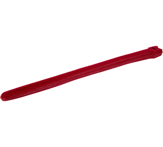 Хомут для кабеля Hyperline WASN-310-RD-10 липучка, 310x14 мм, красный, 10 штук 405343