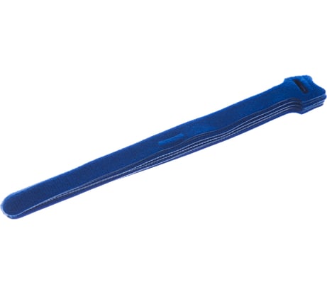 Хомут для кабеля Hyperline WASN-210-BL-10 липучка, 210x15 мм, синий, 10 штук 399656