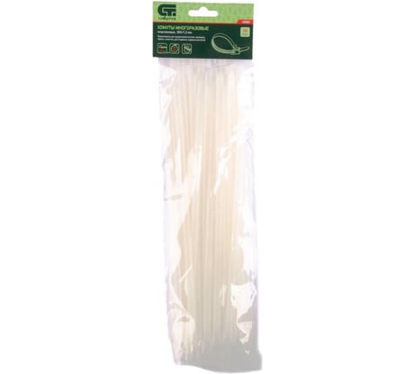 Многоразовые хомуты СИБРТЕХ 250х7,2мм пластиковые 50 шт 45579