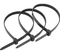 Пластиковые хомуты СИБРТЕХ, 350 х 8 мм, черные, 50 шт 45577
