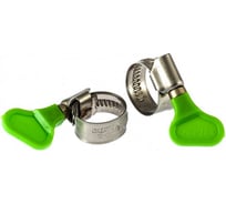 Металлические, червячные хомуты СИБРТЕХ 12-20мм, ширина 12мм, W4, с ключом, 2шт 476493