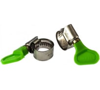 Металлические, червячные хомуты СИБРТЕХ 10-16мм, ширина 12мм, W4, с ключом, 2шт 476483