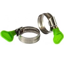 Металлические, червячные хомуты СИБРТЕХ 20-35мм, ширина 12мм, W4, с ключом, 2шт 476523