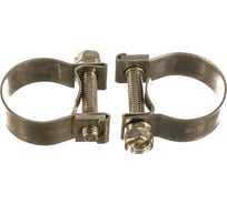 Металлические хомуты СИБРТЕХ, MINI 16-18мм, ширина 9мм, винтовой, W4, 2шт 475063
