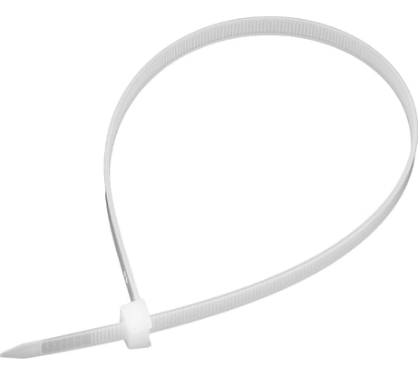 Пластиковые хомуты СИБРТЕХ, 400 х 8 мм, белые, 50 шт 45582