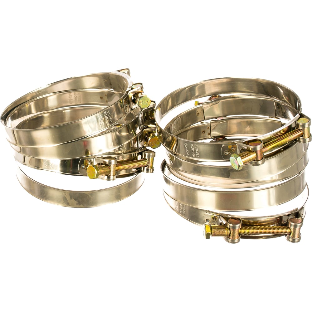 Силовой хомут AutoFix 162-174мм W2 нерж. сталь 10шт. APC-26 162-174 ...