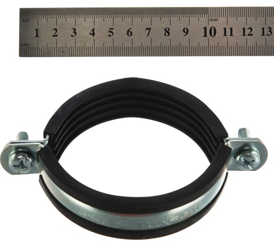 Трубный хомут с гайкой ЗУБР 2 1/2", 6шт, оцинкованный 37850-75-80
