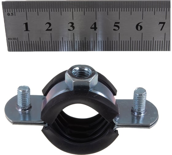 Трубный хомут с гайкой ЗУБР 3/4", 9 штук, оцинкованный 37850-25-29
