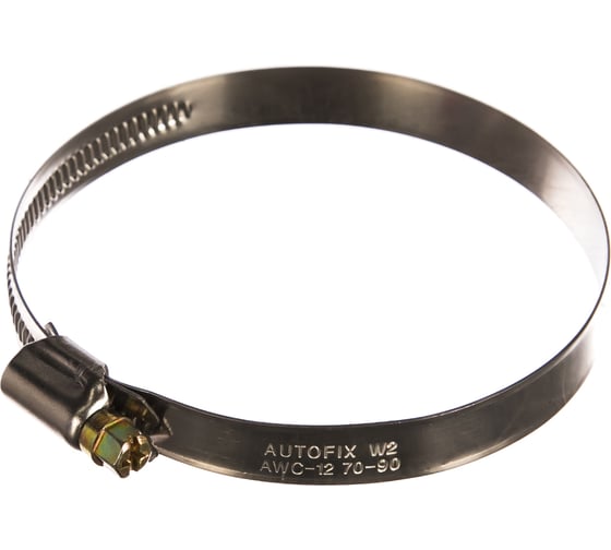 Червячный хомут AutoFix 70-90/12 мм W2 нерж. сталь 25 шт. AWC-12 70-90 1