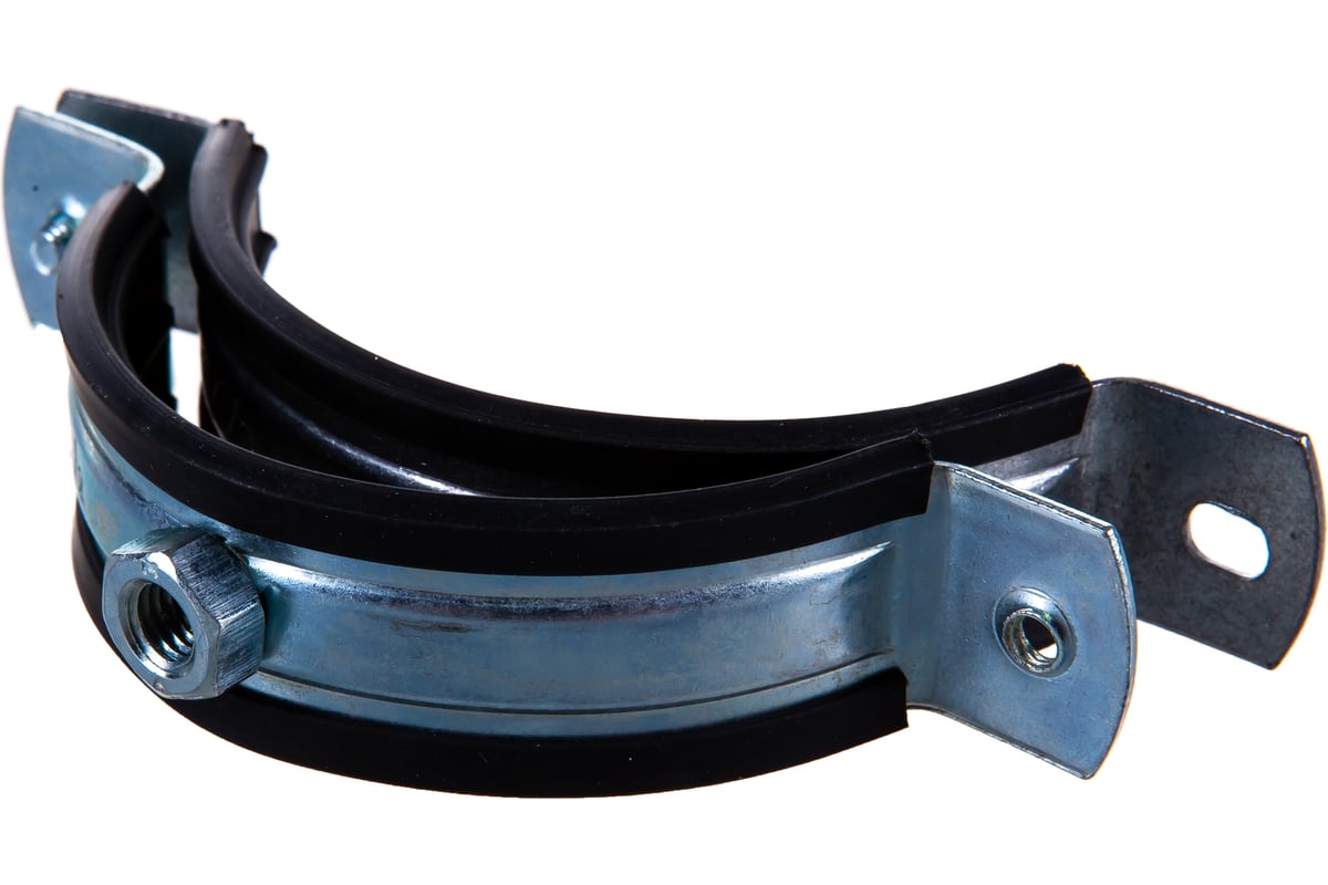 Сантехнический хомут для труб СИБРТЕХ 74-80, резиновый уплотнитель ...