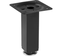 Квадратная опора ТУНДРА OKV001BL d=25x25 мм, H=100 мм, цвет черный 9371383