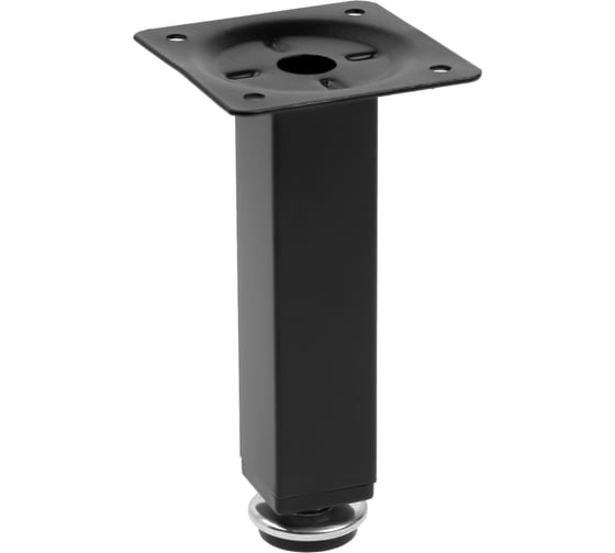 Квадратная опора ТУНДРА OKV001BL d=25x25 мм, H=120 мм, цвет черный 9371384