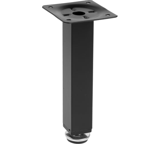 Квадратная опора ТУНДРА OKV001BL d=25x25 мм, H=150 мм, цвет черный 9371385 1