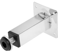 Квадратная опора ТУНДРА OKV001CR d=25x25 мм, H=100 мм, цвет хром 9371379