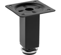 Квадратная опора ТУНДРА OKV001BL d=25x25 мм, H=80 мм, цвет черный 9371382