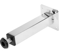 Квадратная опора ТУНДРА OKV001CR d=25x25 мм, H=150 мм, цвет хром 9371381