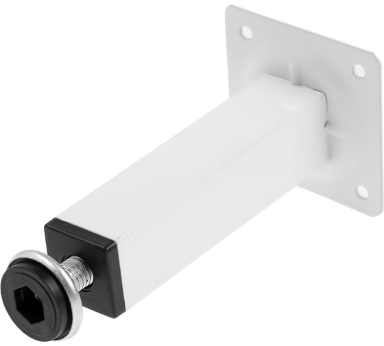 Квадратная опора ТУНДРА OKV001WH d=25x25 мм, H=120 мм, цвет белый 9371388