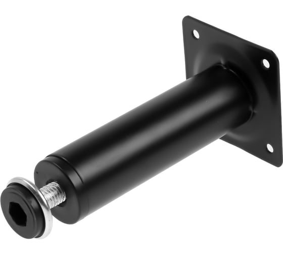 Круглая опора ТУНДРА OKR001BL d=30 мм, H=120 мм, цвет черный 9371371