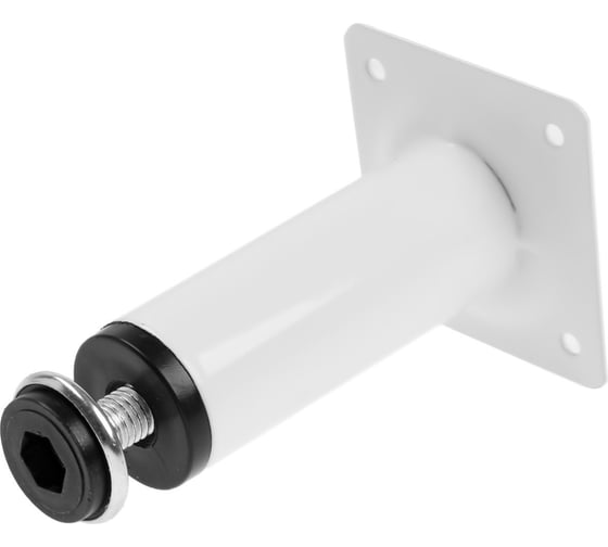 Круглая опора ТУНДРА OKR001WH d=30 мм, H=100 мм, цвет белый 9371375