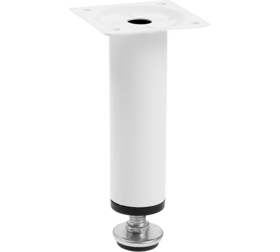 Круглая опора ТУНДРА OKR001WH d=30 мм, H=120 мм, цвет белый 9371376