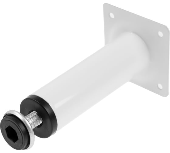 Круглая опора ТУНДРА OKR001WH d=30 мм, H=120 мм, цвет белый 9371376