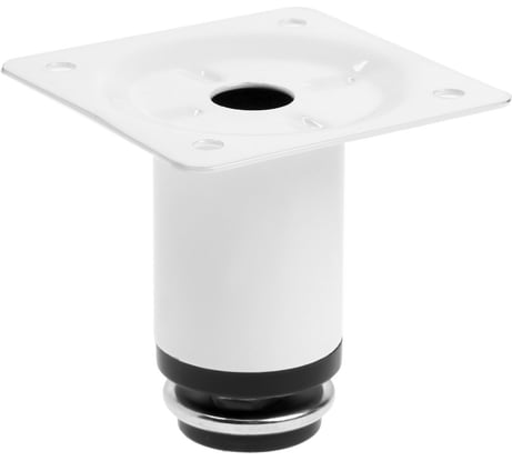 Круглая опора ТУНДРА OKR001WH d=30 мм, H=60 мм, цвет белый 9371373