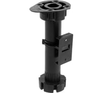 Пластиковая опора ТУНДРА регулируемая d=26, H=150-190 мм, с клипсой, черная, набор 4 шт. 9601865