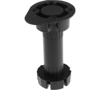 Опора ТУНДРА регулируемая, h=95-130 мм, черная, 1 шт. 5299427