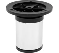 Опора ТУНДРА регулируемая OR001CR d=50 мм, H=80 мм, цвет хром 9371408