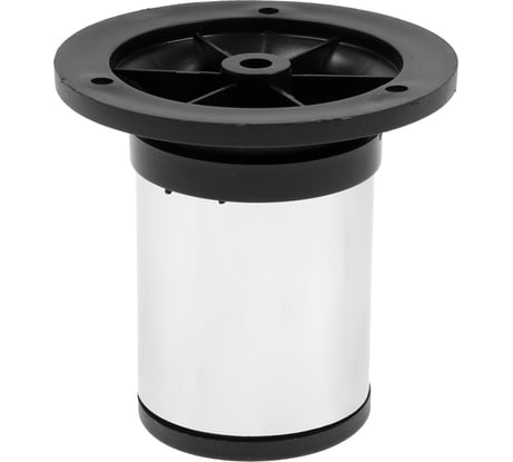 Опора ТУНДРА регулируемая OR001CR d=50 мм, H=80 мм, цвет хром 9371408