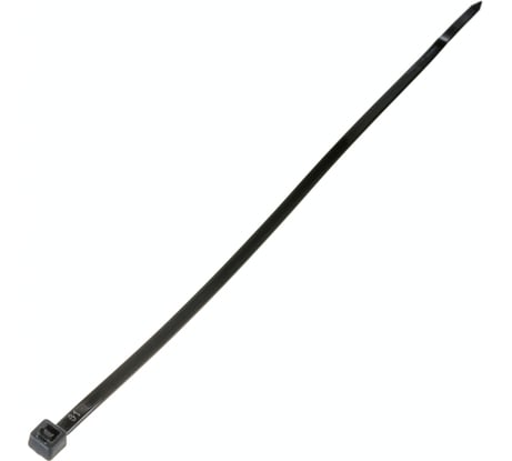 Хомуты СИБРТЕХ 200x3,6 мм, пластмассовые, черные, 100 шт 45555