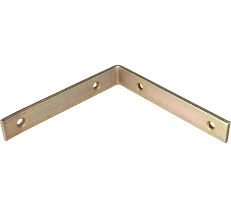 Мебельный уголок ЗУБР узкий УМ-4.0 125х125х20 х 4мм желтый цинк 31031-125