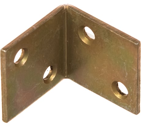 Мебельный уголок ЗУБР широкий УМШ-2.0 25х25х25 х 2мм желтый цинк 31033-25