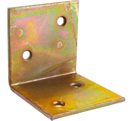 Мебельный уголок ЗУБР широкий УМШ-2.0 40х40х40 х 2мм желтый цинк 31033-40