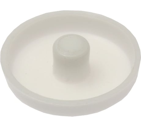 Заглушка под рамный дюбель Зубр цвет белый, ТФ6, 25шт 4-308136-3