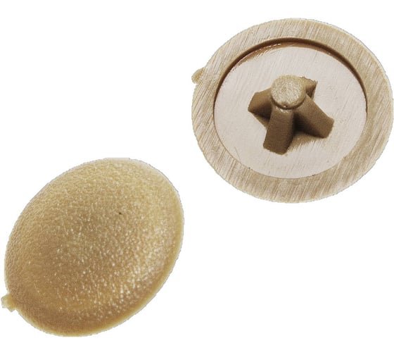 Декоративная заглушка под шуруп Зубр цвет сосна, шлиц №2, ТФ6, 40шт 4-308156-4 1