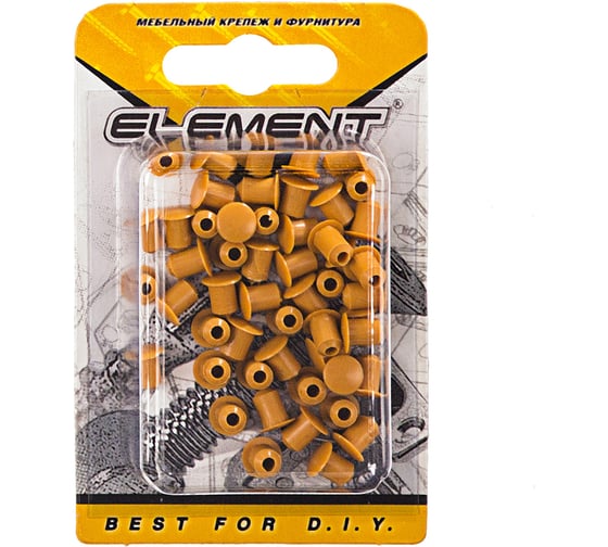 Декоративные заглушки ELEMENT 5мм бук 50 шт 131930