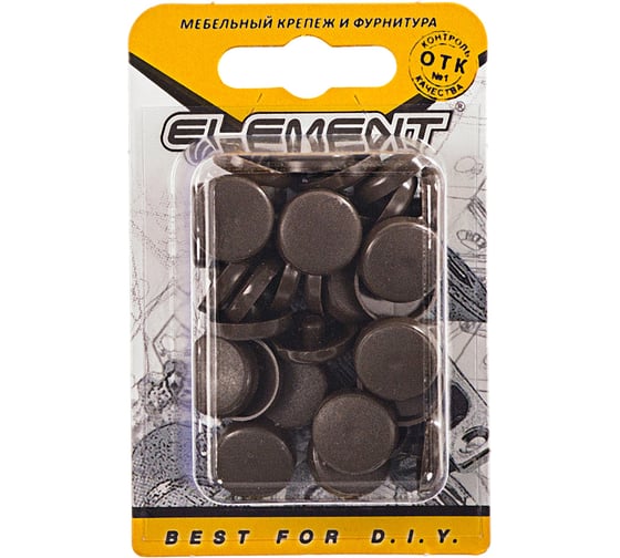 Заглушки для рамного дюбеля ELEMENT дуб 35 шт 217140